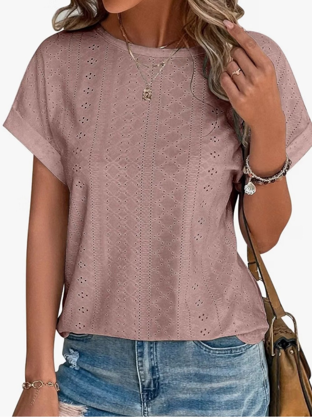 Eyelet T-shirt